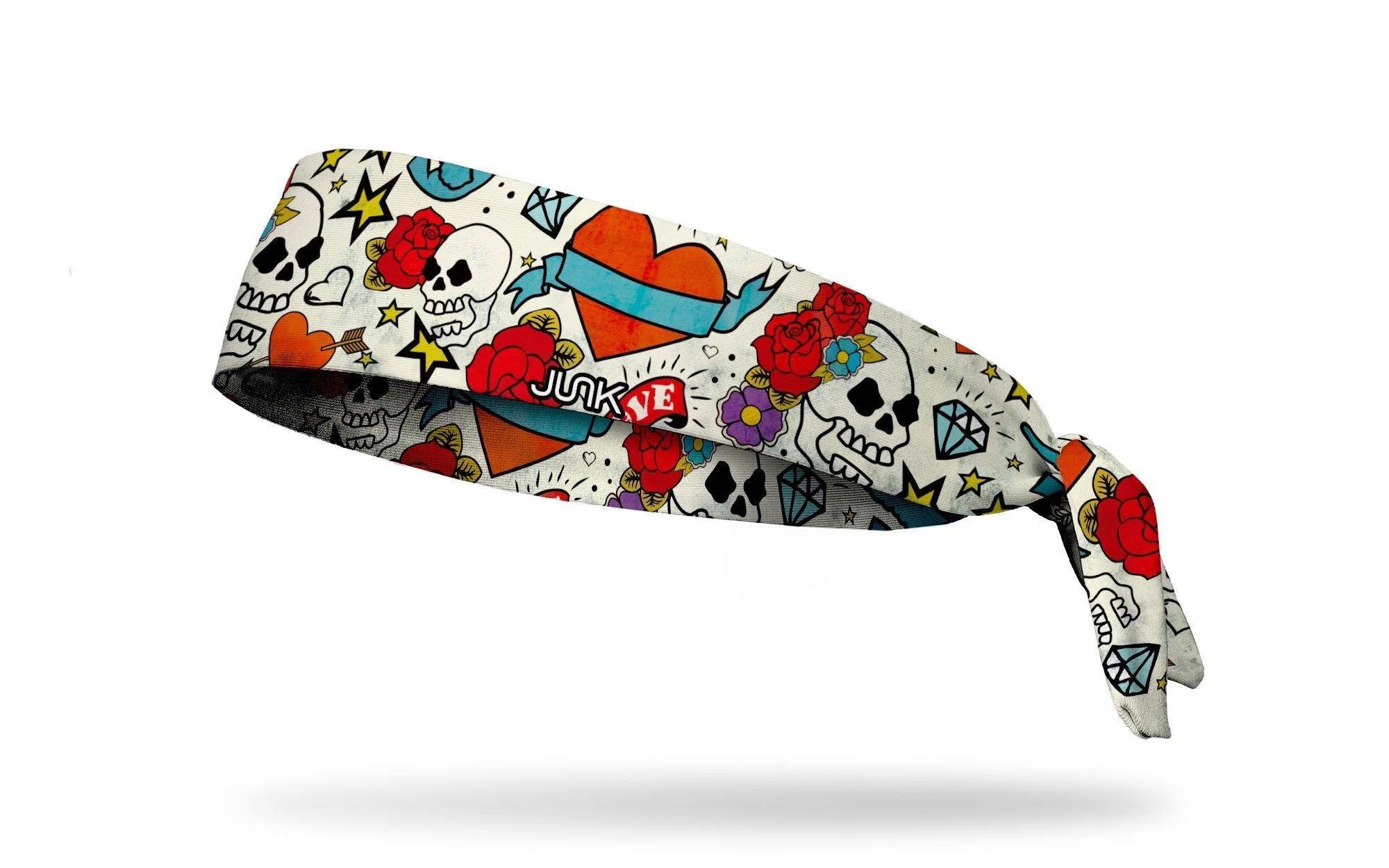 Wreckless Hearts Flex Tie Headband