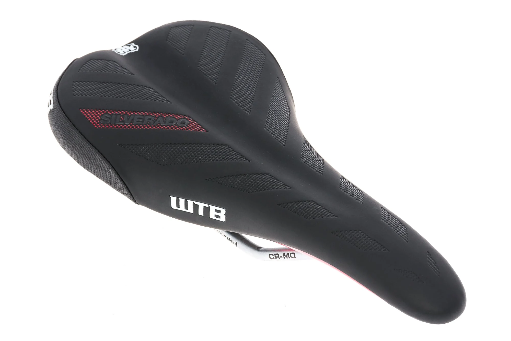 WTB Silverado Race Saddle 133mm Cr-Mo Rails Black/Red