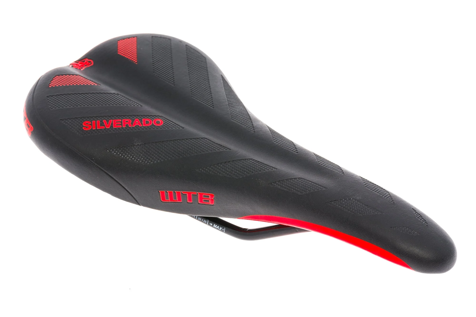 WTB Silverado Saddle 135mm Cr-Mo Rails Black/Red