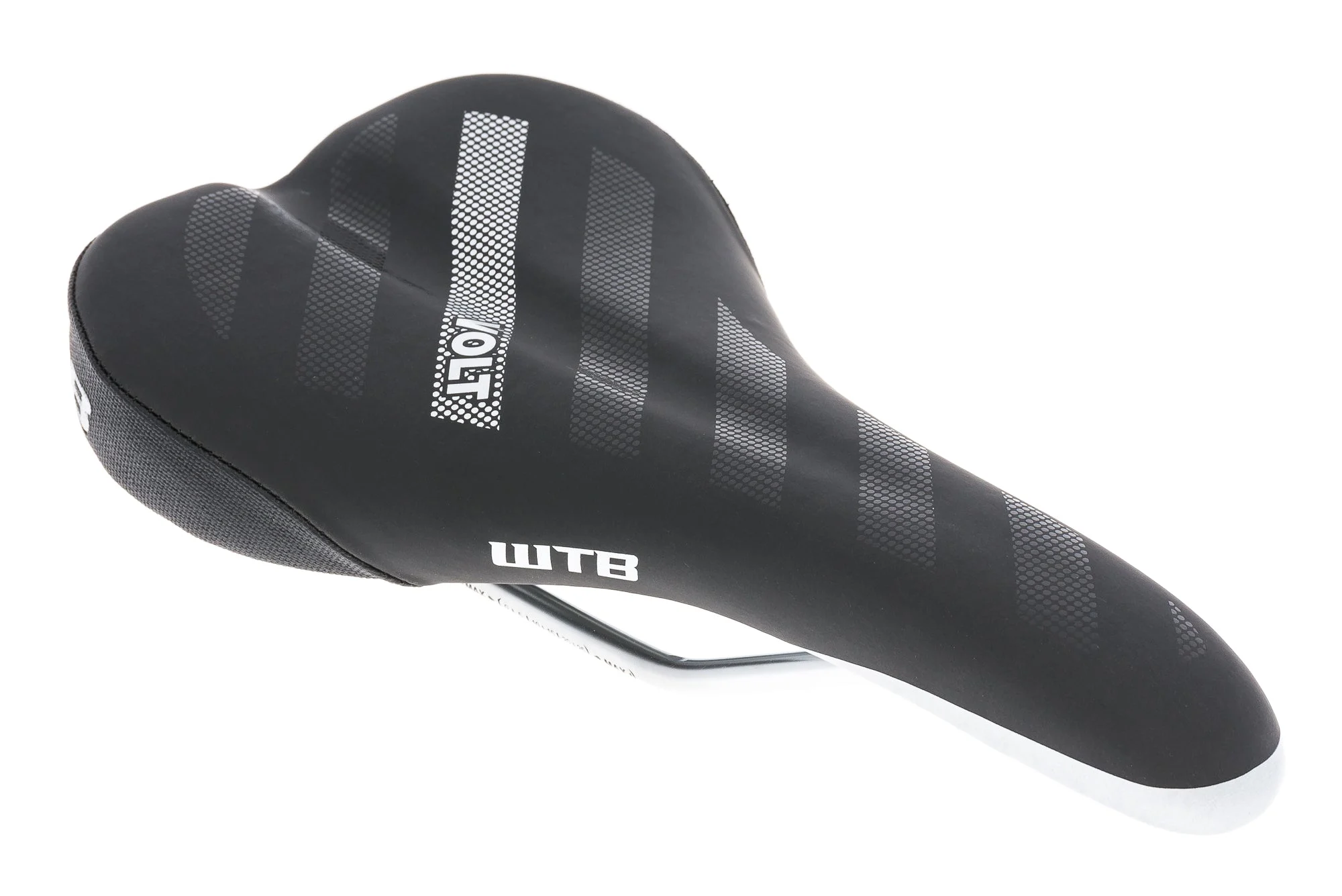 WTB Volt Comp Saddle 142mm Steel Rails Black/Silver