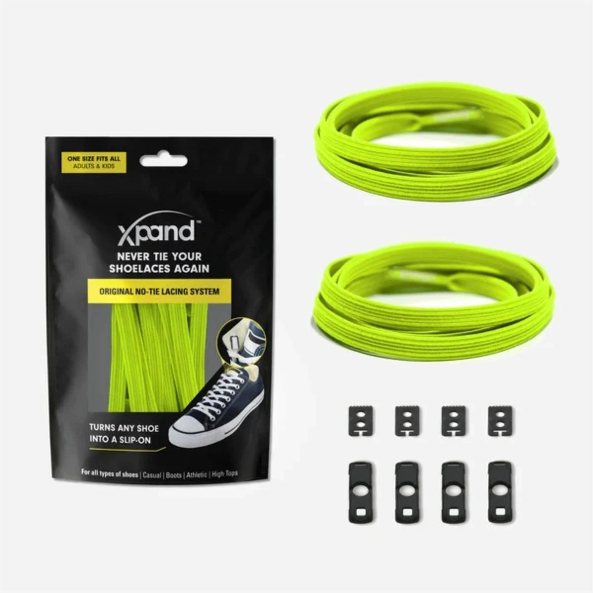 XPand No-Tie Laces (Lemon Lime)