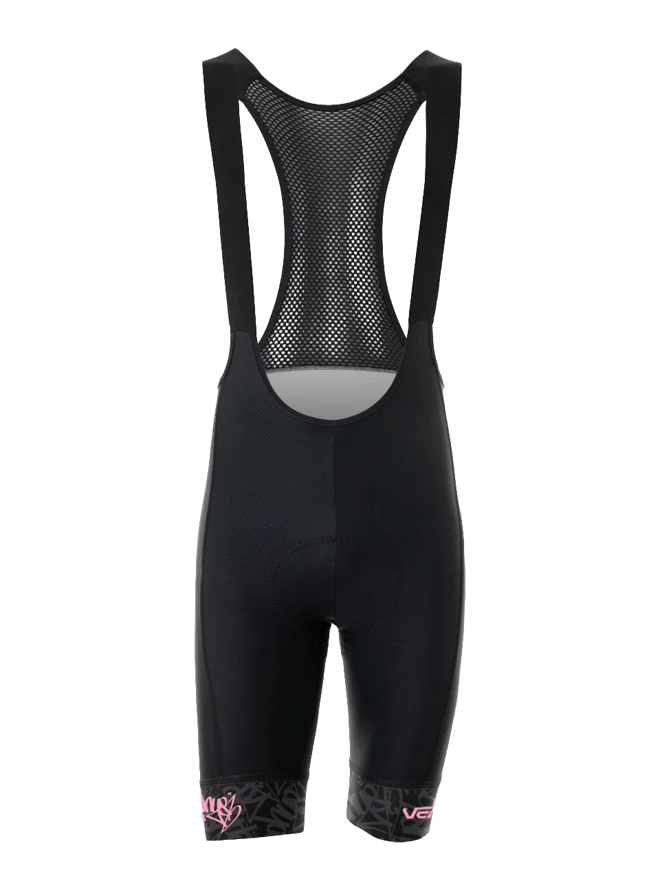 ZEPHYR BLACK-FLURO PINK - STRIKE 2.1 BIB SHORTS - MEN