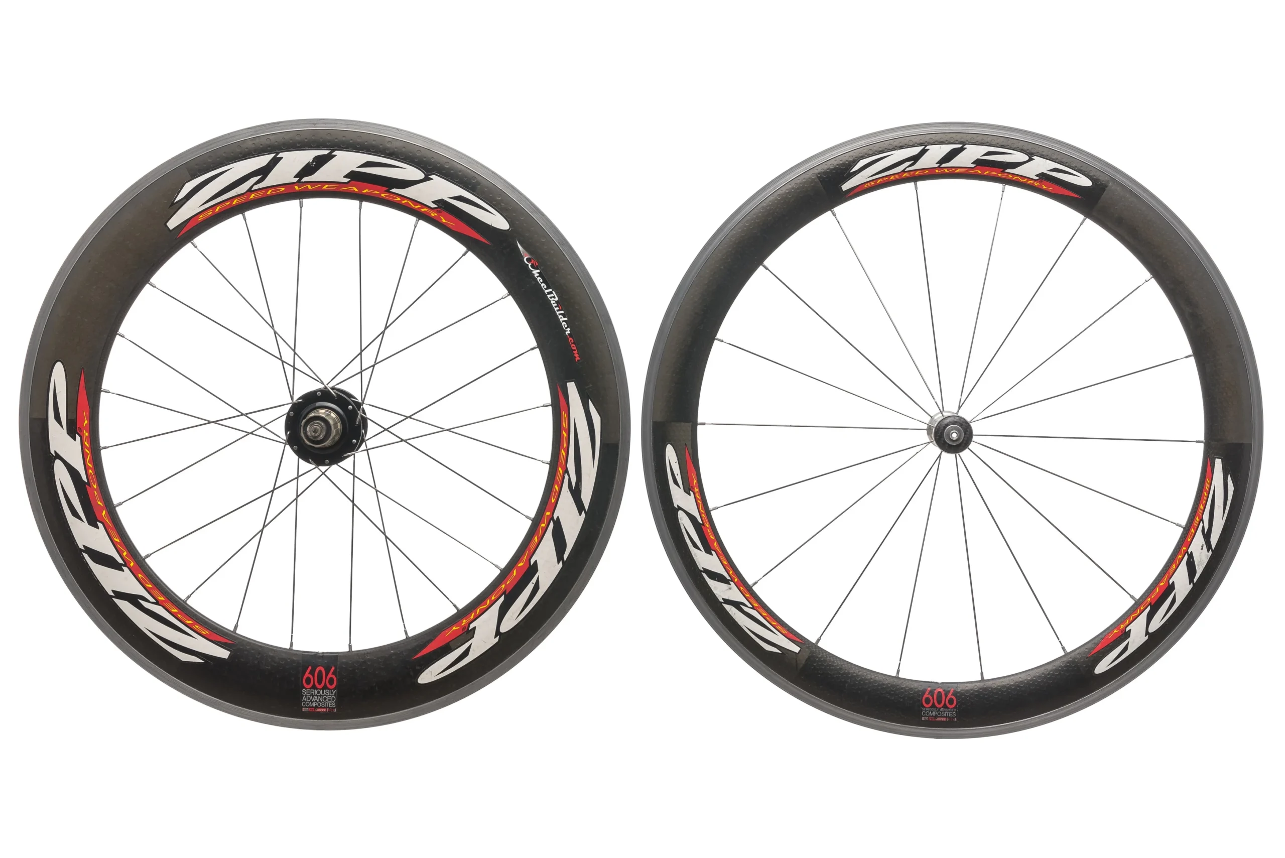 Zipp 606 CycleOps 2.4 Powertap Carbon Clincher 700c Wheelset